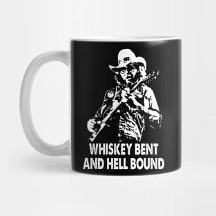 Whiskey bent hank art country music Mug